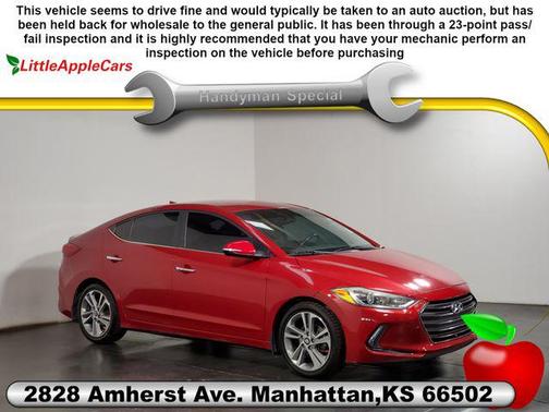 Scarlet Red Pearl 2017 Hyundai ELANTRA Limited