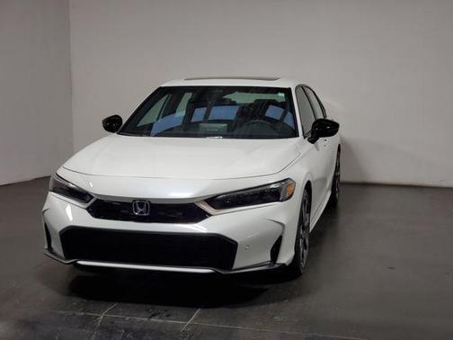 Platinum White Pearl 2026 Honda Civic Hybrid Sport
