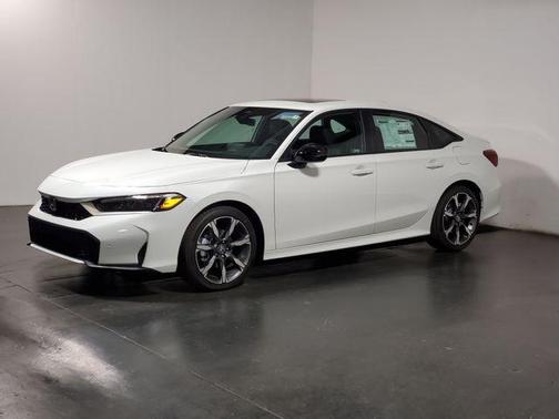 Platinum White Pearl 2026 Honda Civic Hybrid Sport