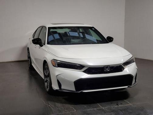Platinum White Pearl 2026 Honda Civic Hybrid Sport