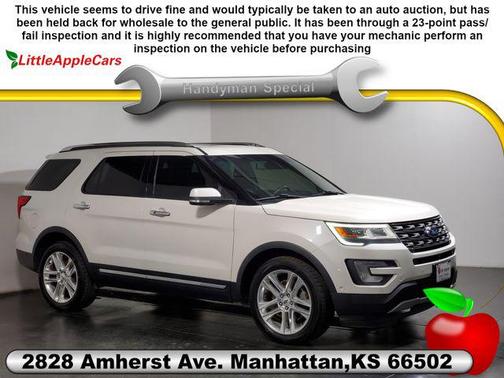 White Platinum Metallic Tri-Coat 2016 Ford Explorer Limited