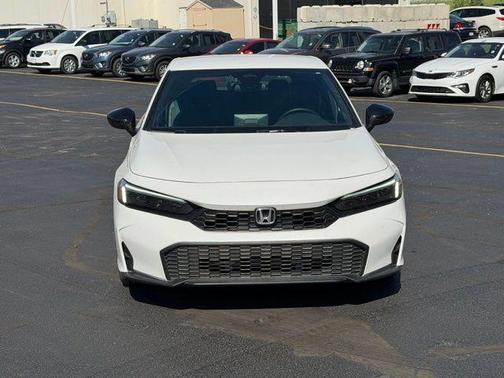 Platinum White Pearl 2025 Honda Civic Sport