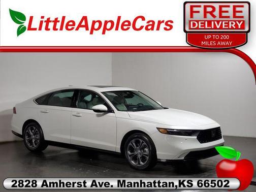 Platinum White 2026 Honda Accord Hybrid EX-L