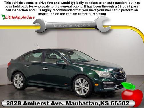 Rainforest Green Metallic 2015 Chevrolet Cruze LTZ