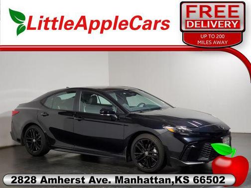 Midnight Black Metallic 2025 Toyota Camry SE