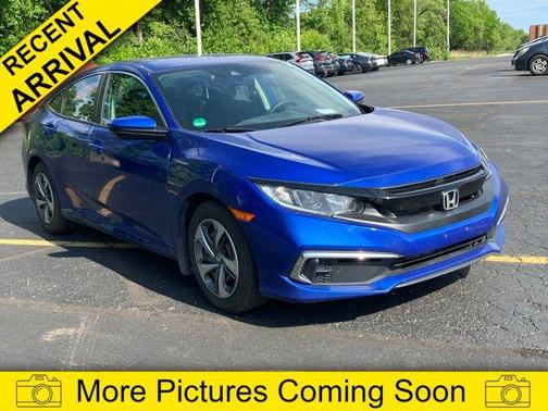 Aegean Blue Metallic 2020 Honda Civic LX