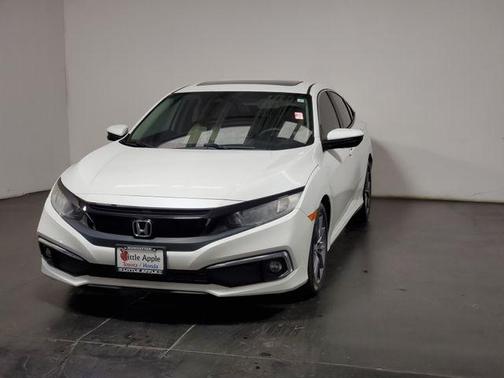Platinum White Pearl 2019 Honda Civic EX