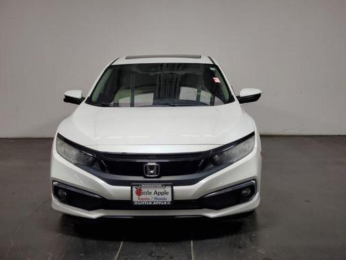 Platinum White Pearl 2019 Honda Civic EX