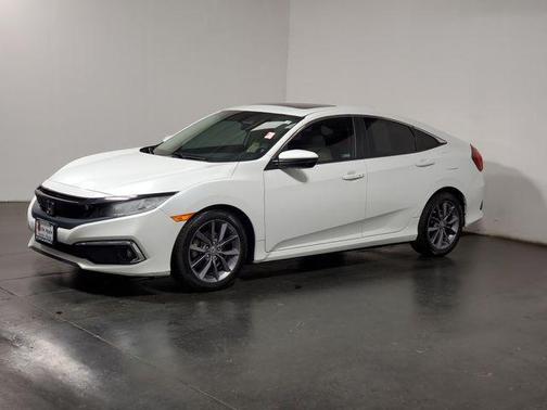 Platinum White Pearl 2019 Honda Civic EX