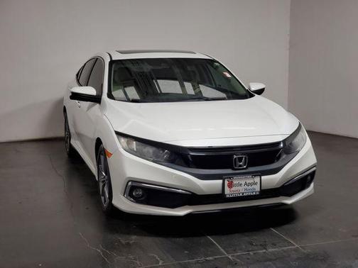 Platinum White Pearl 2019 Honda Civic EX