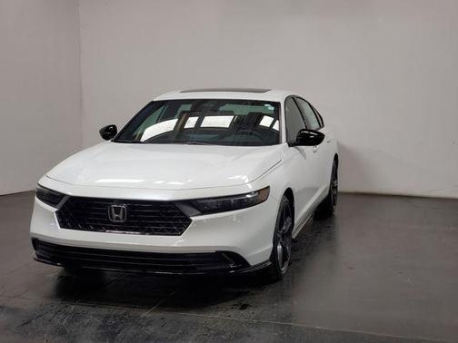 Platinum White 2026 Honda Accord Hybrid Sport-L
