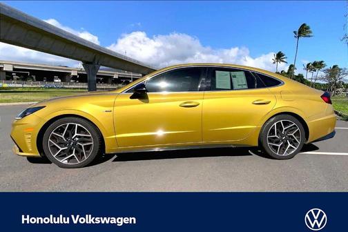 Glowing Yellow 2021 Hyundai SONATA N Line