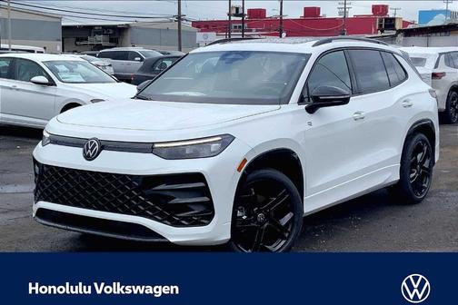 Opal White Pearl 2026 Volkswagen Tiguan 2.0T SE R-Line Black