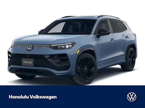 Monterey Blue W/Deep Black Roof 2026 Volkswagen Tiguan 2.0T SE R-Line Black