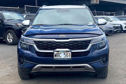 Dark Ocean Blue / White Roof 2021 Kia Seltos S