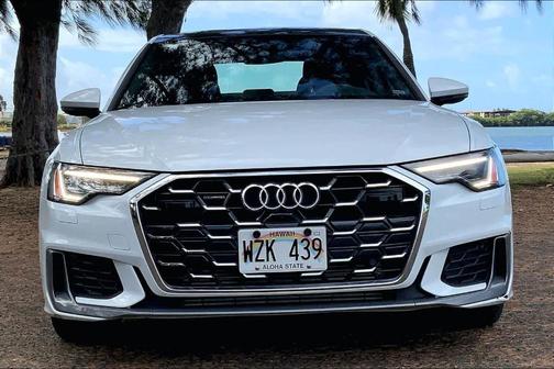 Glacier White Metallic 2024 Audi A6 55 Premium