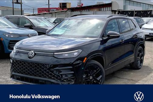 Deep Black Pearl Effect 2026 Volkswagen Tiguan 2.0T SE R-Line Black