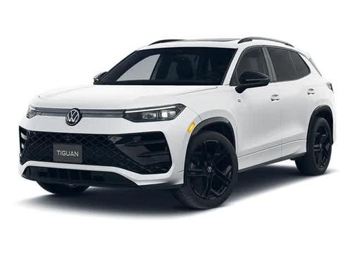 Opal White Pearl 2026 Volkswagen Tiguan 2.0T SE R-Line Black