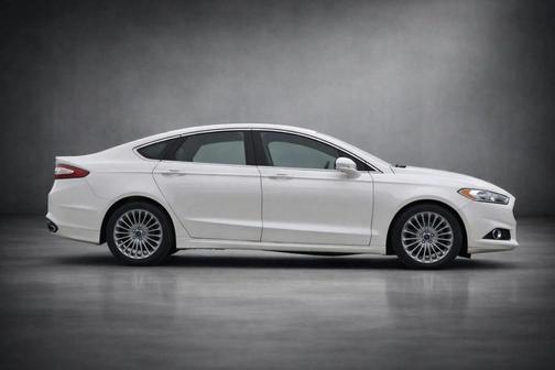 White Platinum Metallic Tri-Coat 2015 Ford Fusion Titanium