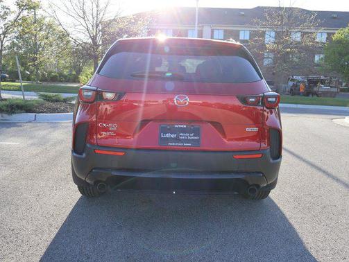 Soul Red Crystal Metallic 2025 Mazda CX-50 Hybrid Premium Package