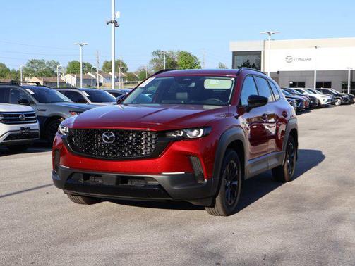 Soul Red Crystal Metallic 2025 Mazda CX-50 Hybrid Premium Package