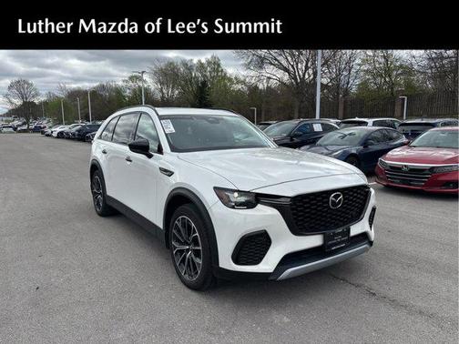 Rhodium White Premium 2025 Mazda CX-70 PHEV Premium Package