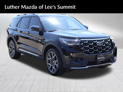 Agate Black Metallic 2025 Ford Explorer Platinum