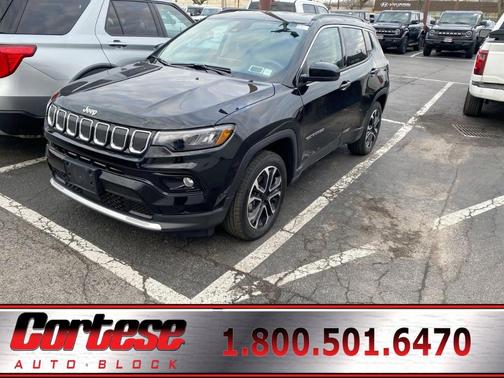 Diamond Black 2022 Jeep Compass Limited