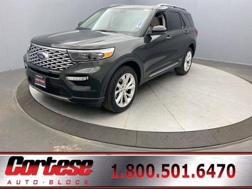 Forged Green Metallic 2022 Ford Explorer Platinum
