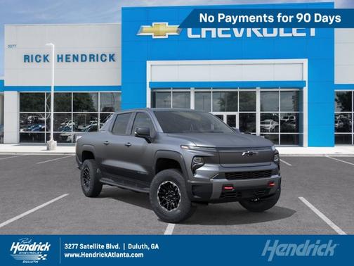 Magnus Gray Matte Metallic 2026 Chevrolet Silverado EV Max Range Trail Boss