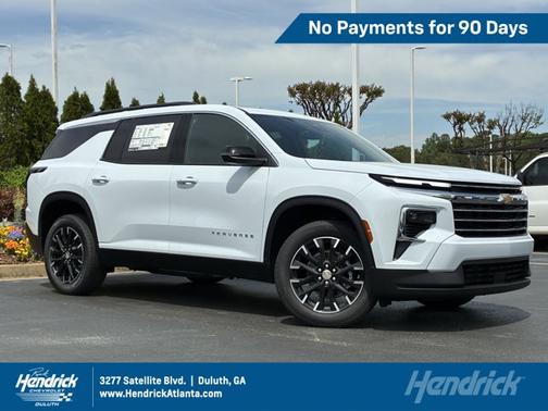 Polar White Tricoat 2026 Chevrolet Traverse FWD LT