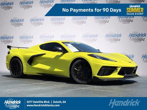 Accelerate Yellow Metallic 2023 Chevrolet Corvette 2LT