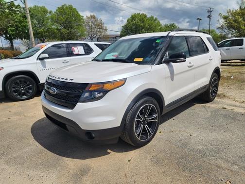 White Platinum Metallic Tri-Coat 2015 Ford Explorer Sport