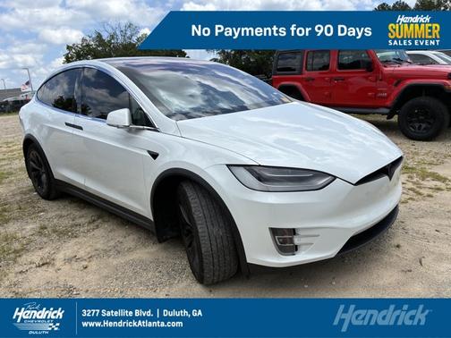 Pearl White Multi-Coat 2020 Tesla Model X Long Range Plus
