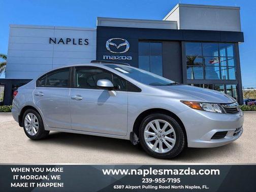 Alabaster Silver Metallic 2012 Honda Civic EX-L