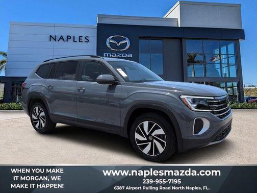 Pure Gray 2026 Volkswagen Atlas 2.0T SE w/Technology