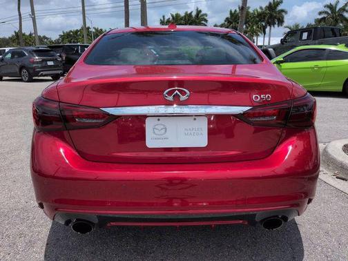 Dynamic Sunstone Red 2021 INFINITI Q50 3.0t SENSORY