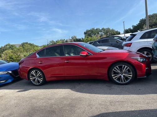 Dynamic Sunstone Red 2021 INFINITI Q50 3.0t SENSORY