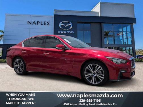 Dynamic Sunstone Red 2021 INFINITI Q50 3.0t SENSORY