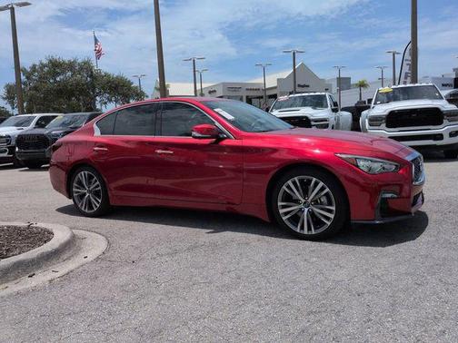 Dynamic Sunstone Red 2021 INFINITI Q50 3.0t SENSORY