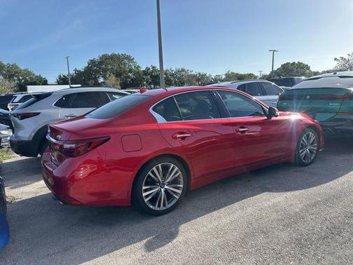 Dynamic Sunstone Red 2021 INFINITI Q50 3.0t SENSORY