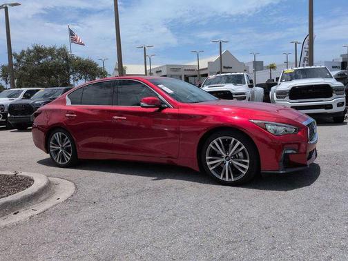 Dynamic Sunstone Red 2021 INFINITI Q50 3.0t SENSORY