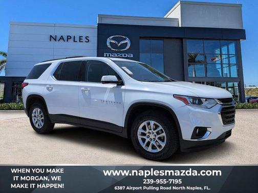 Summit White 2019 Chevrolet Traverse LT Cloth