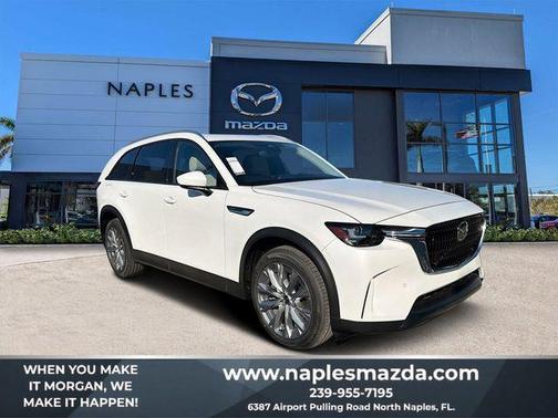 Rhodium White Premium 2026 Mazda CX-90 PHEV Preferred