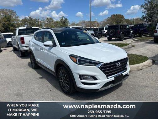 White Cream 2021 Hyundai TUCSON Ultimate