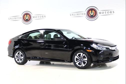 Crystal Black Pearl 2018 Honda Civic LX