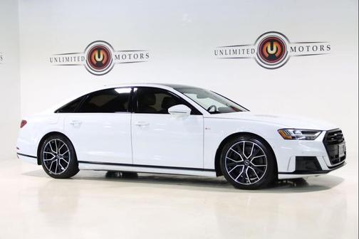 Glacier White 2021 Audi A8 L 60