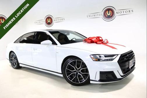 Glacier White 2021 Audi A8 L 60