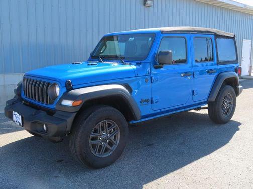 Hydro Blue Pearl Coat 2024 Jeep Wrangler Sport S