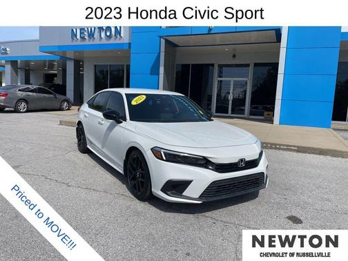 Platinum White Pearl 2023 Honda Civic Sport